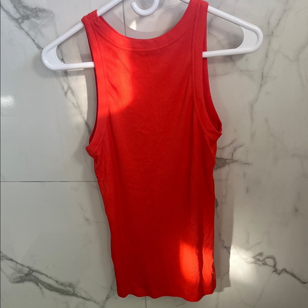 Red Sleeveless Women's Top